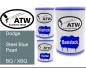 Preview: Dodge, Steel Blue Pearl, BQ / XBQ: 500ml Lackdose + 500ml Klarlack + 250ml Härter - Set, von ATW Autoteile West.
